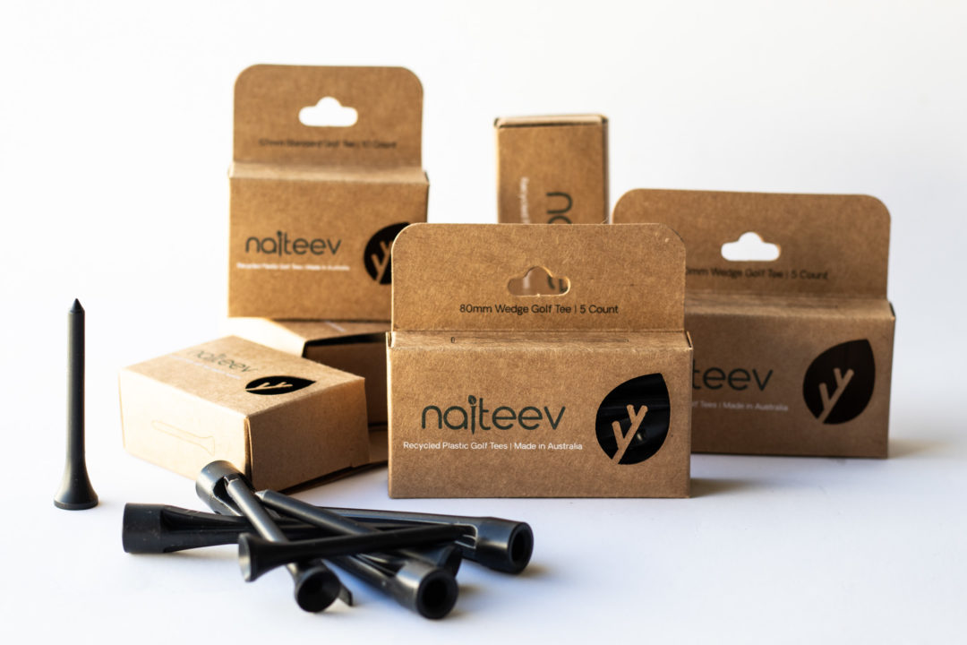 Golf tees made from Recycled Plastic